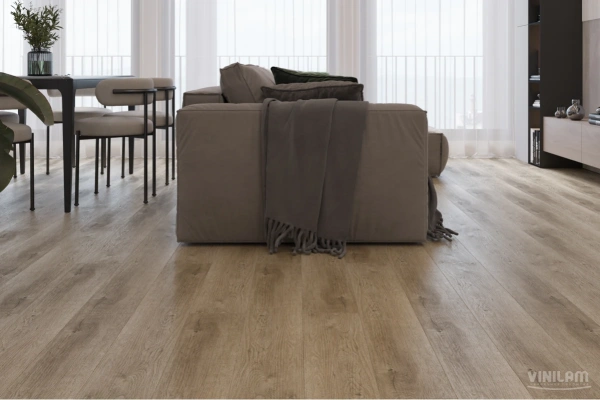 Клеевая кварцвиниловая плитка VINILAM Glue 8857 Дуб Кассель Glue